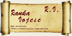 Ranka Vojčić vizit kartica